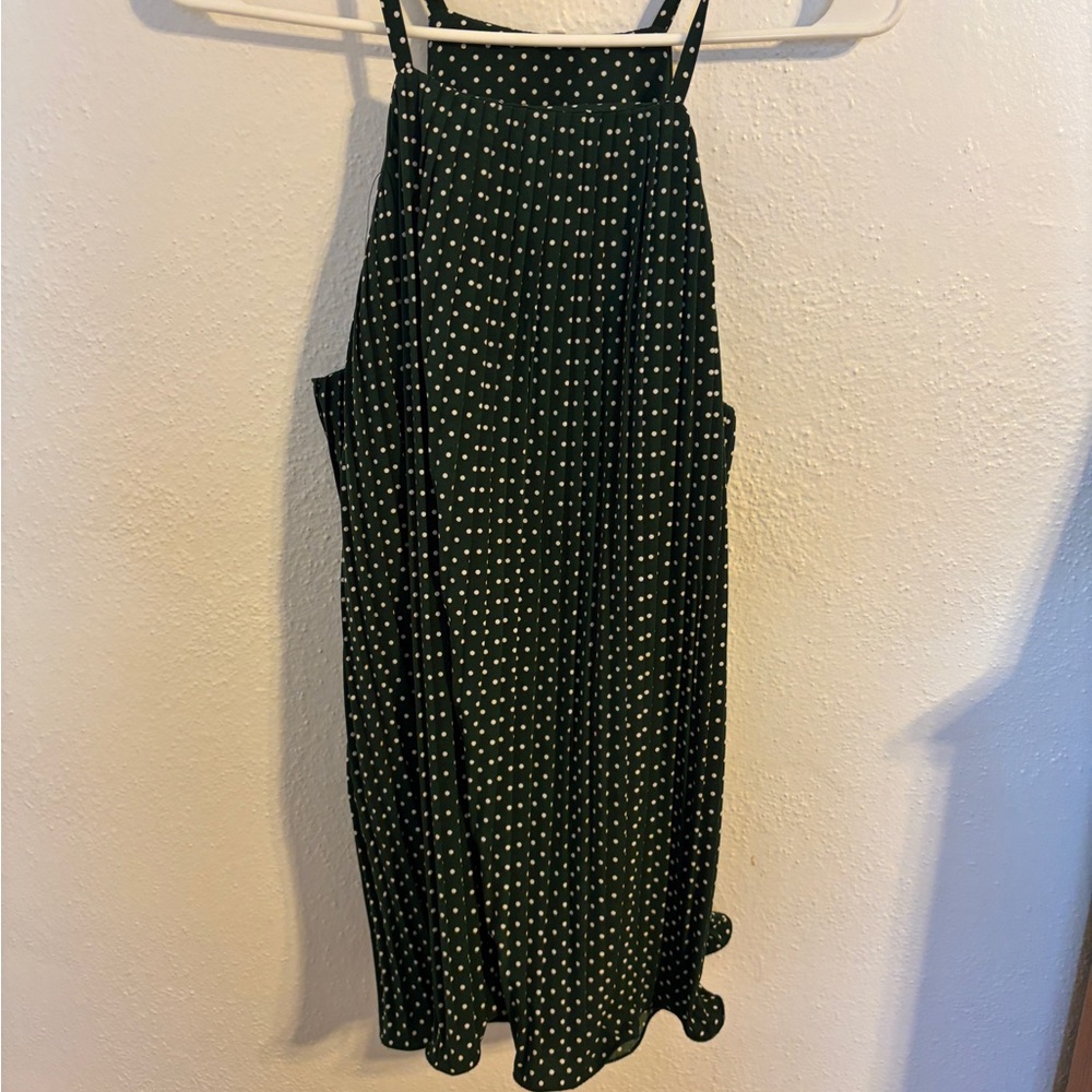 Green Polka Dot tank top